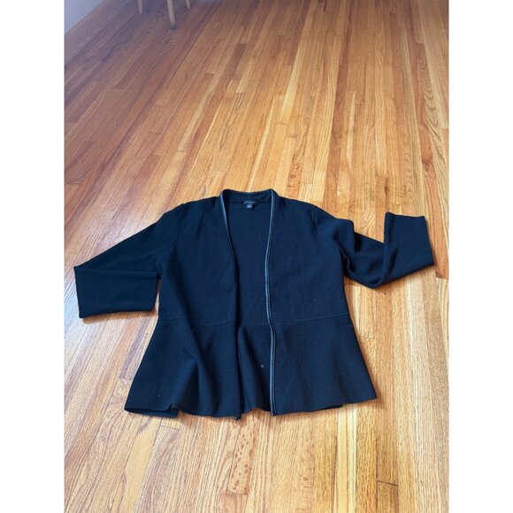 Ann Taylor Factory Black Cardigan Jacket Large Made In China - Picture 1 of 10